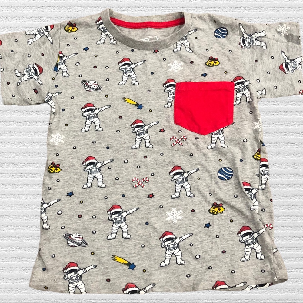 Eighty Eight Brand Christmas Astronaut Tee Shirt